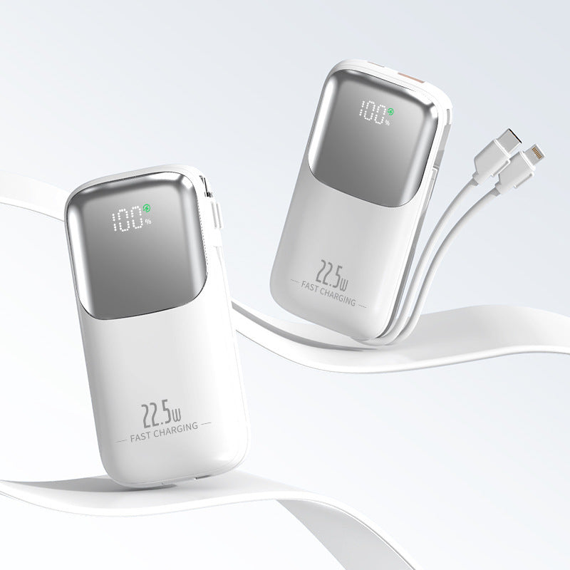 High-performance power bank with intelligent charge indicator and integrated cable Kalsten