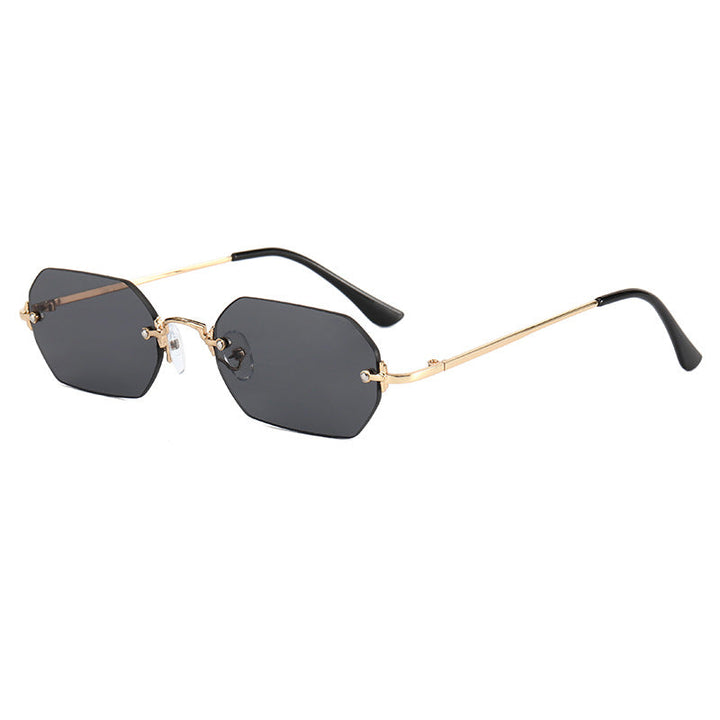 Women's fashionable octagonal sunglasses with elegant metal frame Kalsten