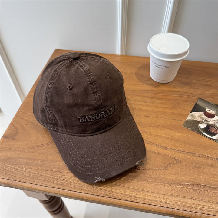 Men's Distressed Fabric Baseball Cap Kalsten