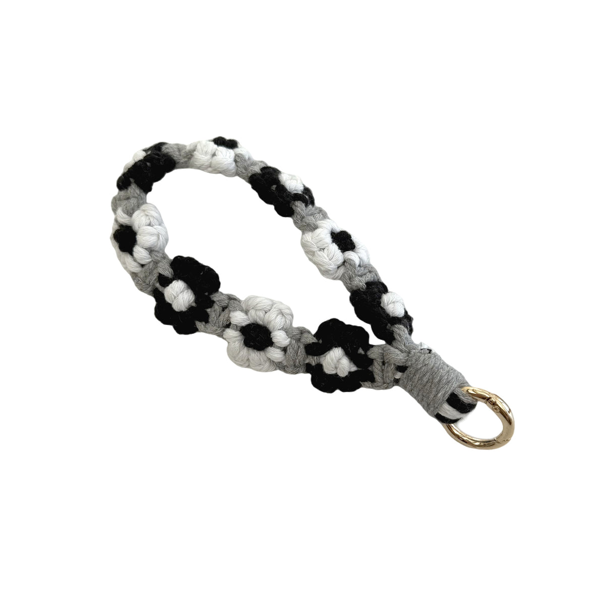 Floral Macrame Keychain Holder Acalora