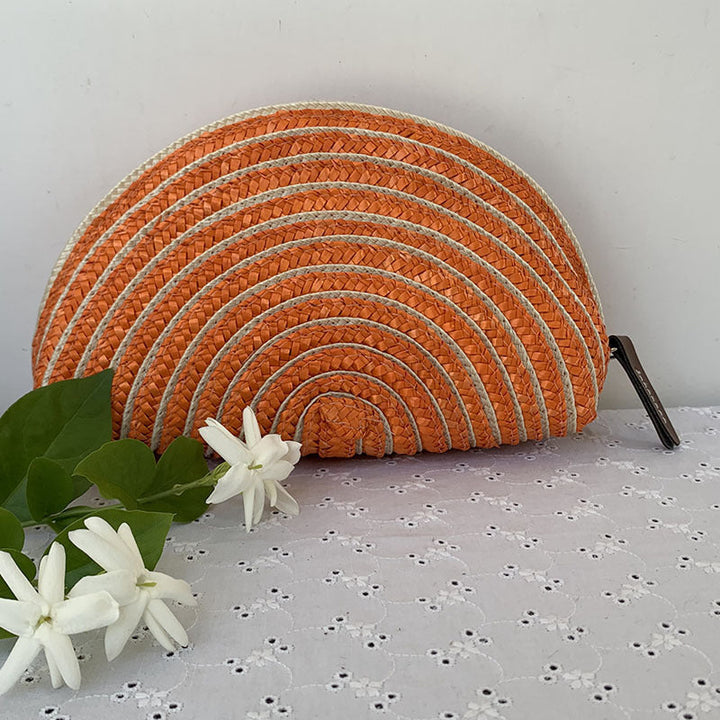 Cosmetic bag in elegant half-moon design Kalsten