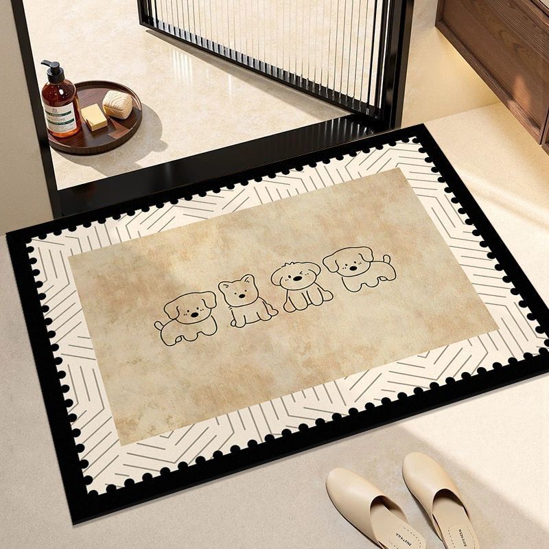 Adorable Dog-Themed Entrance Mat Kalsten