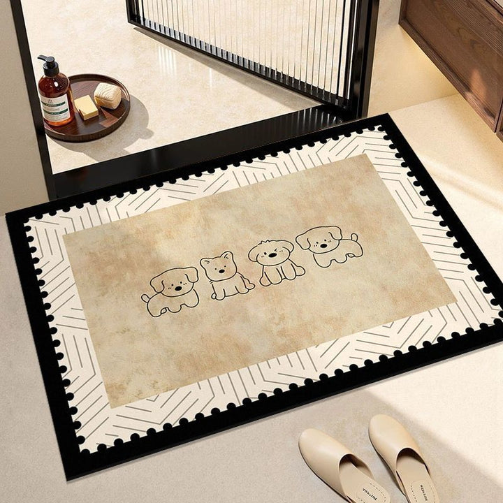 Adorable Dog-Themed Entrance Mat Kalsten