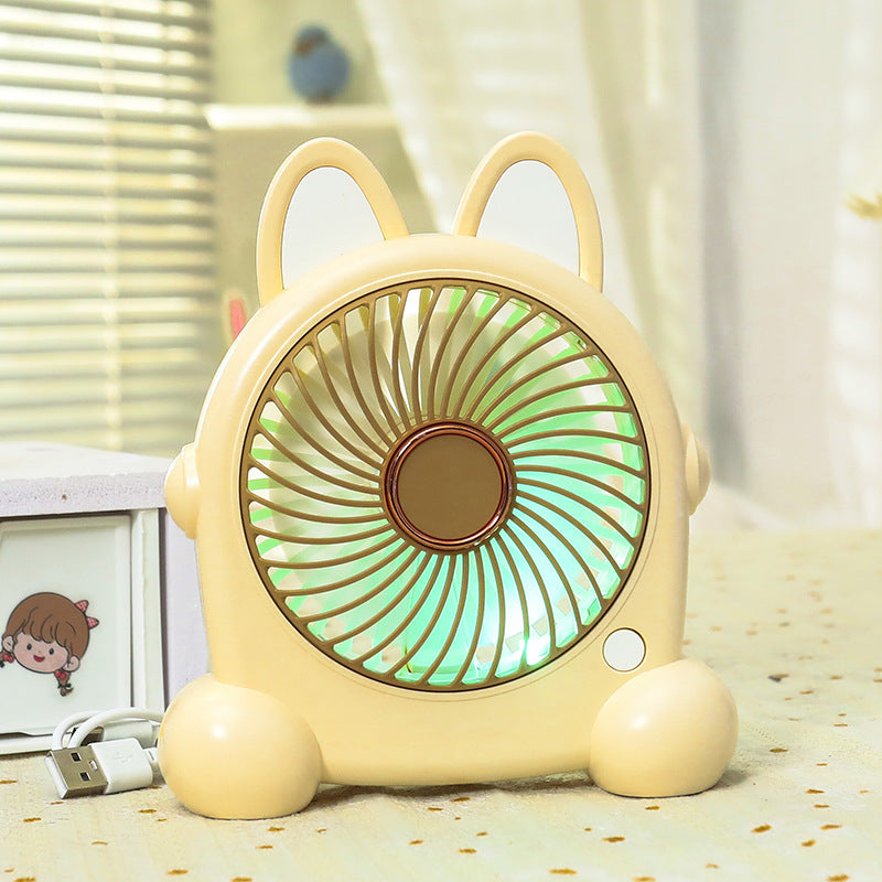 Women Portable Table Fan with LED Lighting Kalsten