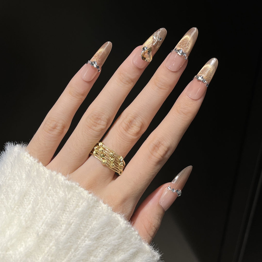 Decorative Rhinestone Press-On Nails Kalsten