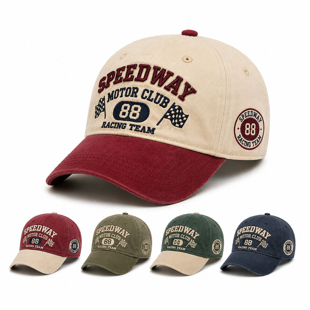 Women sporty cap with racing motif Brehn
