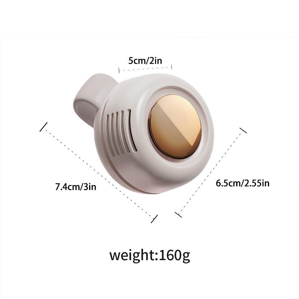 Cooling portable clip-on personal fan with warm LED light and rechargeable battery Kalsten