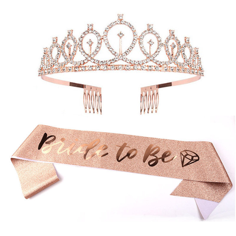 Women Glittering Tiara with Elegant Design Kalsten