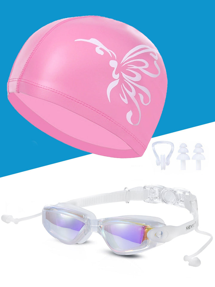 Swimming set with comfortable swimming goggles and trendy swimming cap Kalsten