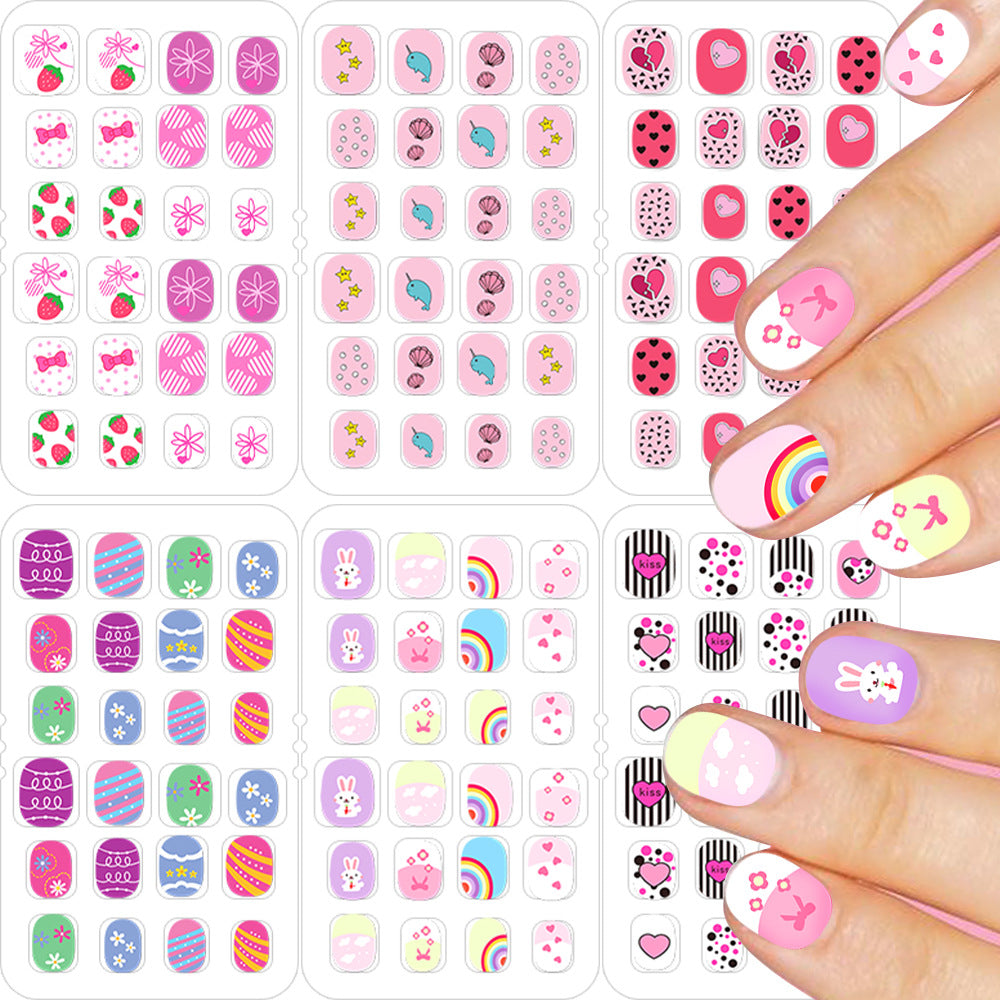 Themed Summer Beach Nail Art Press-On Nails Kalsten