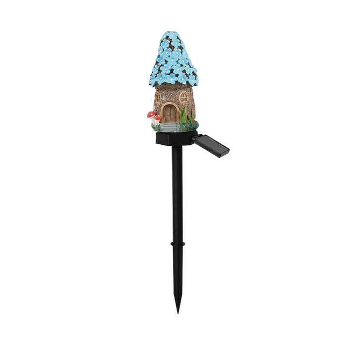 Whimsical Solar-Powered LED Fairy House Garden Stake Kalsten