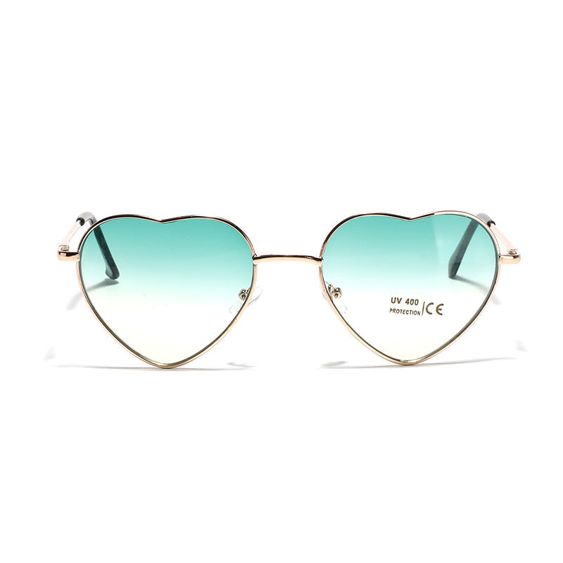 Women Heart-Shaped Sunglasses with UV Protection and Delicate Frame Kalsten