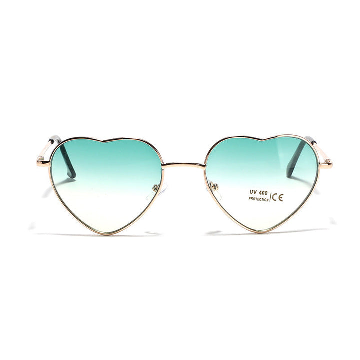 Women Heart-Shaped Sunglasses with UV Protection and Delicate Frame Kalsten