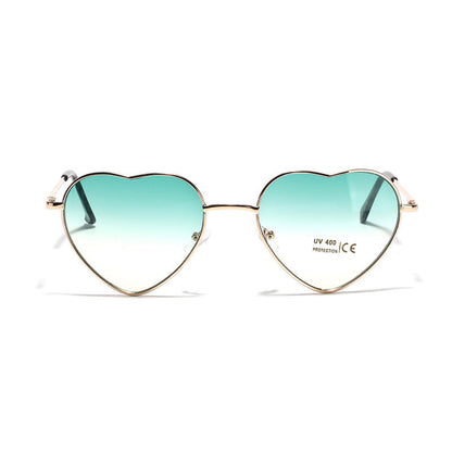 Women's Heart-shaped Sunglasses with UV Protection and Delicate Frame Brehn