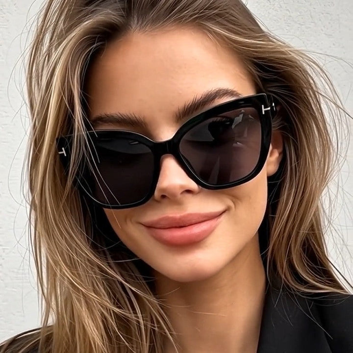 Ladies Cat-Eye Sunglasses with Fashionable Structured Frame Kalsten