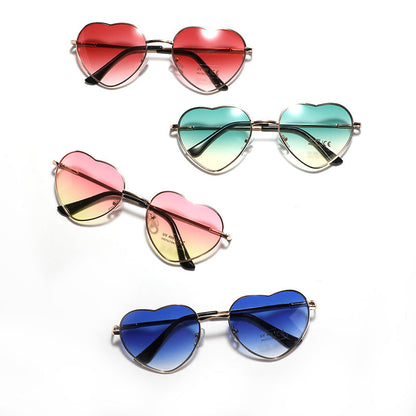 Women's Heart-shaped Sunglasses with UV Protection and Delicate Frame Brehn