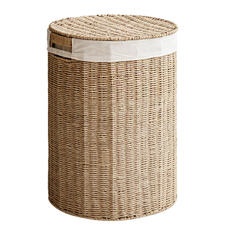Stylish laundry basket made of natural material Acalora