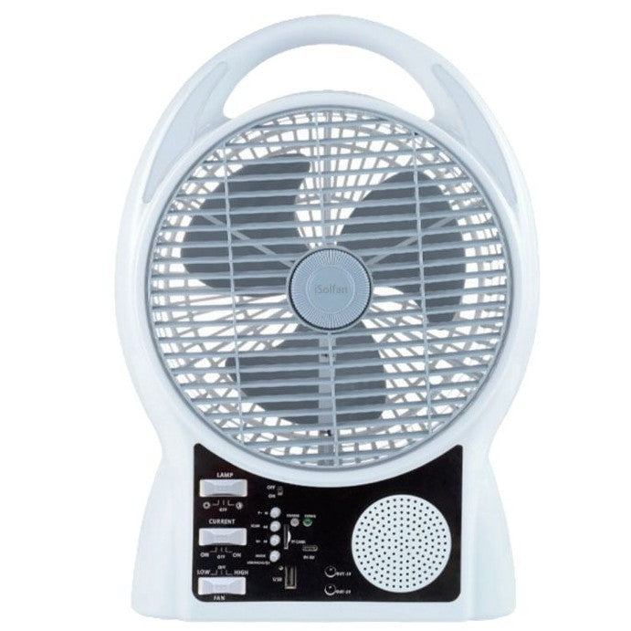 Ladies portable solar fan with LED lights Kalsten