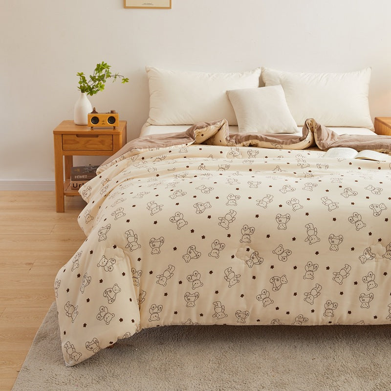 Women's cozy blanket with lovely bear pattern Kalsten