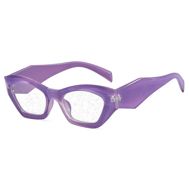 Women's geometric designer sunglasses with sparkling frame Kalsten