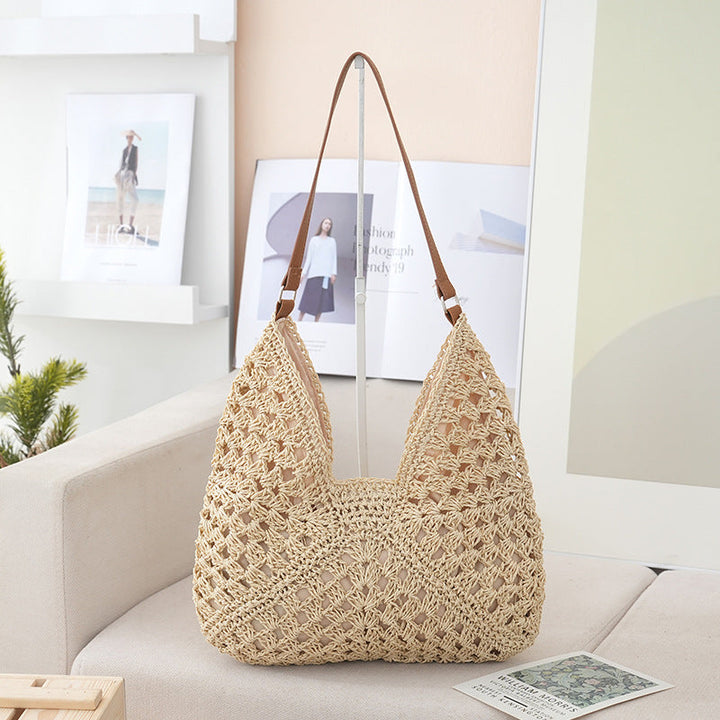 Handmade shoulder bag made from natural materials Kalsten