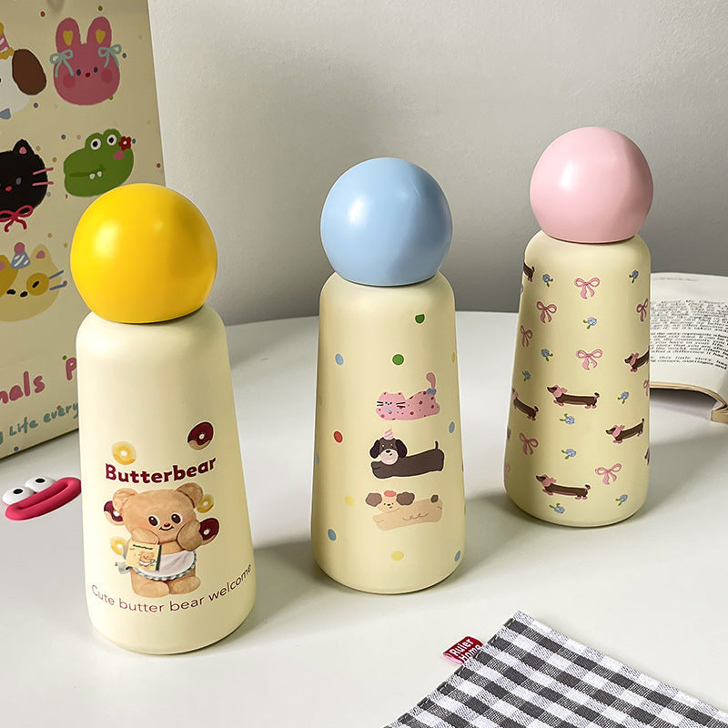 Ladies Insulated Drinking Bottle with Fun Animal Design and Ergonomic Design Kalsten