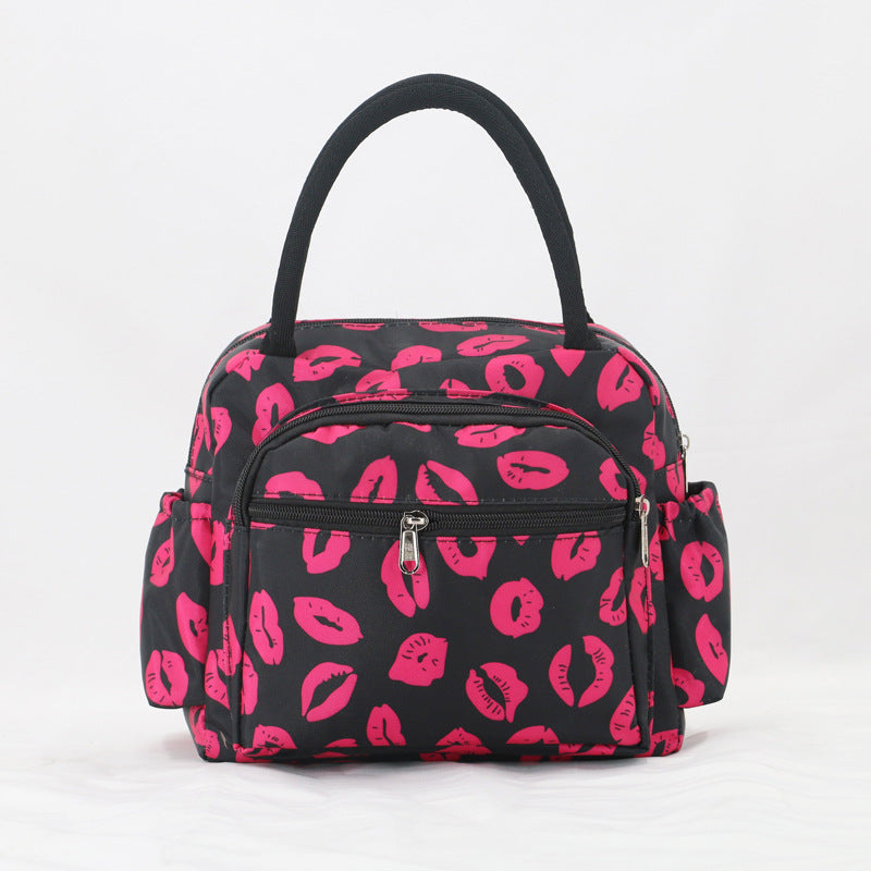 Cat Pattern Insulated Lunch Tote Kalsten
