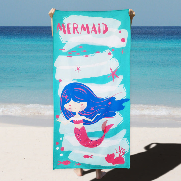 Beach towel with enchanting mermaid design Kalsten