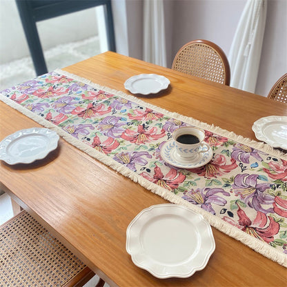 Artistic Floral Table Runner