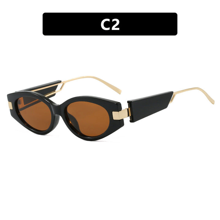 Ladies elegant Cat-Eye sunglasses with gold accents Kalsten