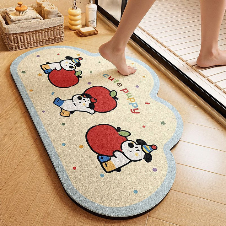 Playful Cloud-Shaped Puppy Bath Mat Kalsten