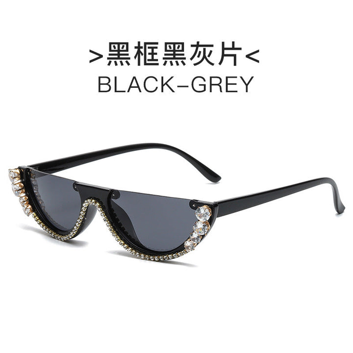 Ladies Cat-Eye Sunglasses with Sparkling Rhinestone Embellishments Kalsten