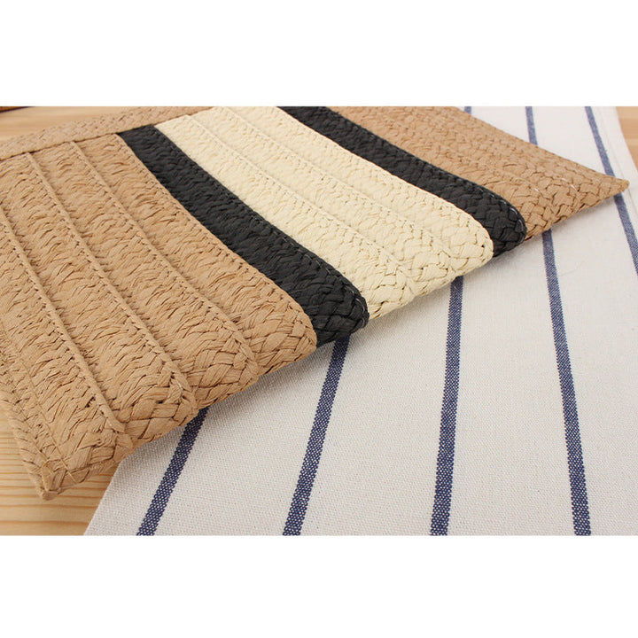 Handbag Made of Woven Material with Stylish Stripe Pattern Kalsten