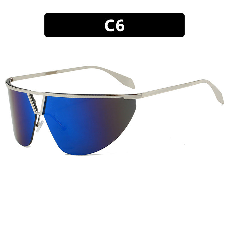 Women's futuristic sunglasses with protective metal frame Kalsten