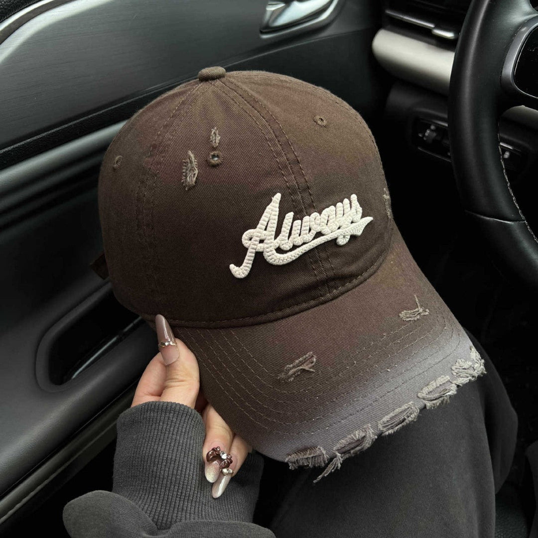 Women's Distressed Graphic Baseball Cap Kalsten