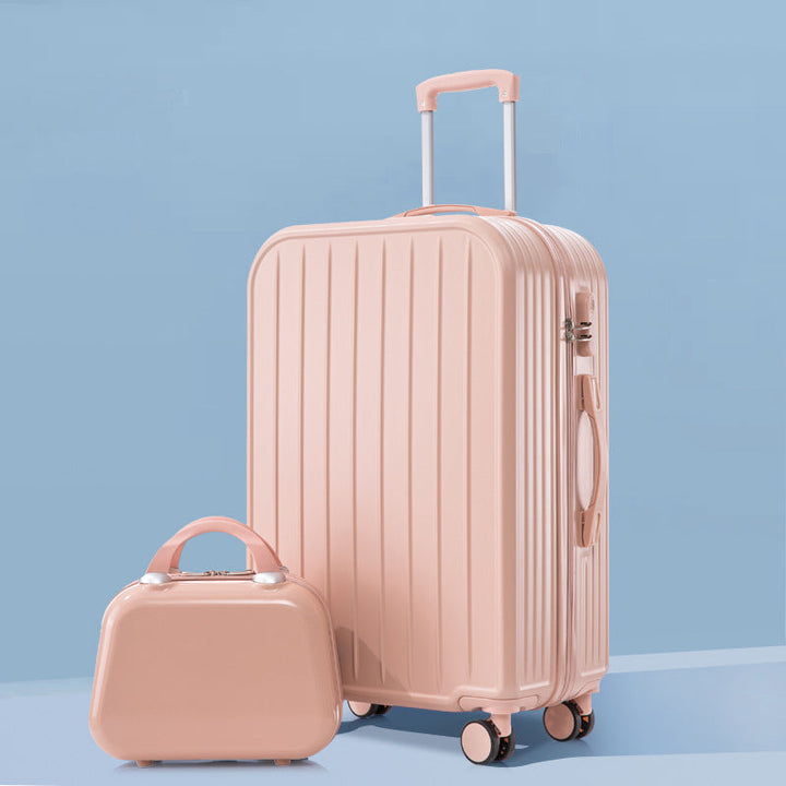 Unisex Stylish Ridged Hard-Shell Suitcase Kalsten