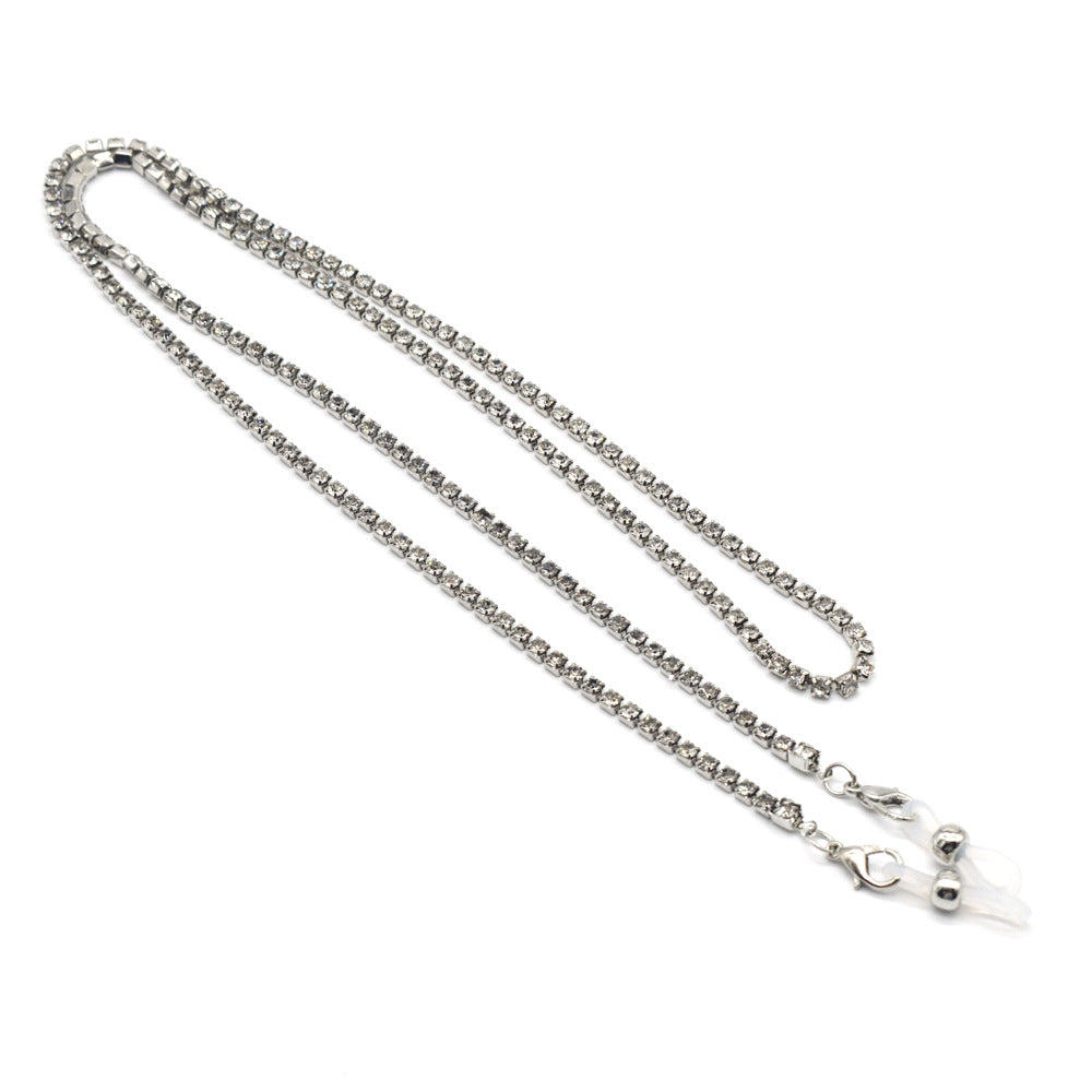 Fashionable glasses holder chain with sparkling acrylic beads Kalsten