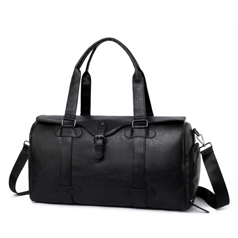Elegant Genuine Leather Duffel Bag With Versatile Carrying Options Kalsten