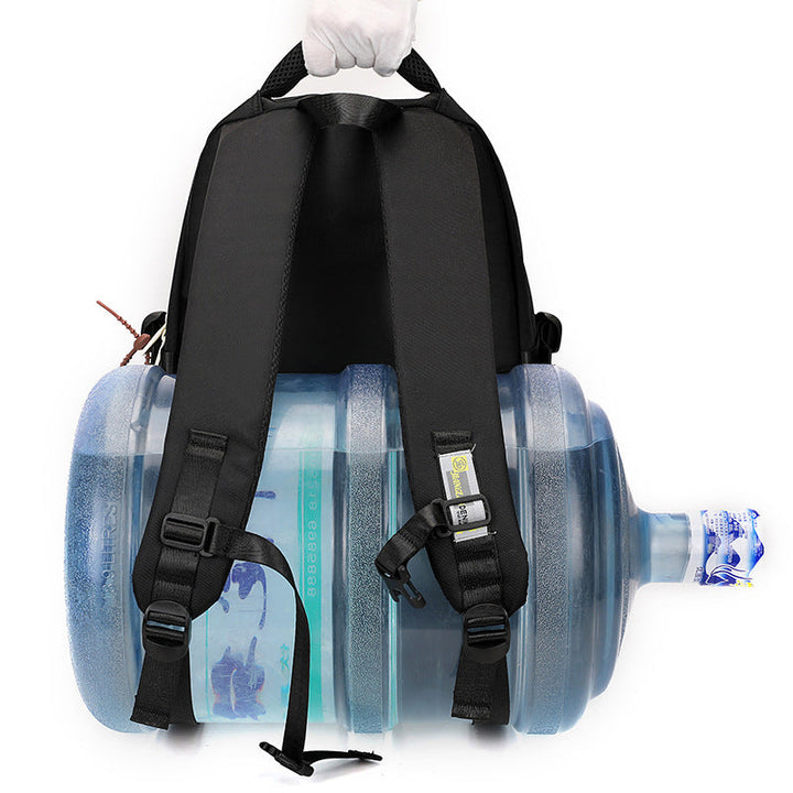 Stylish school backpack with functional compartments Kalsten
