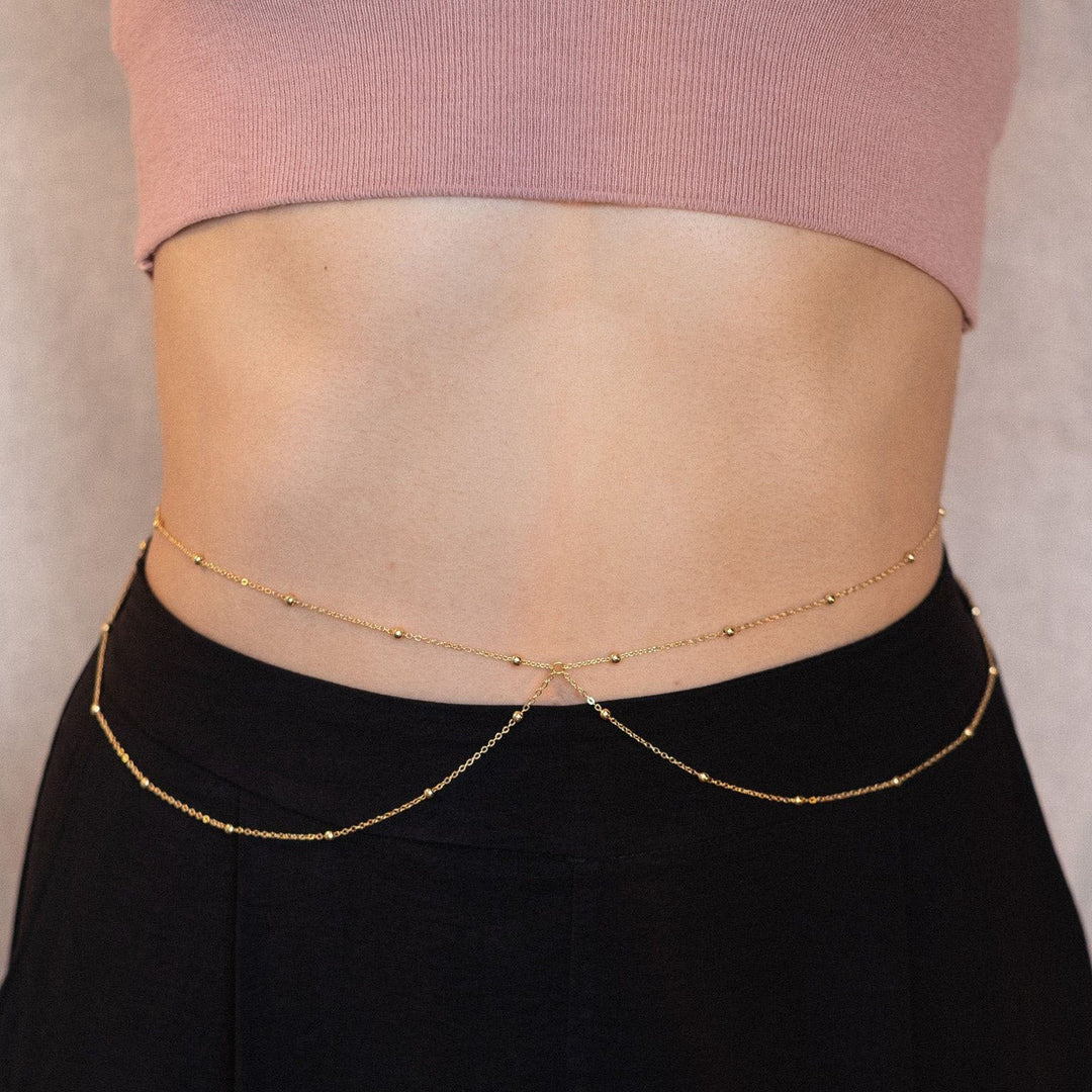 Dainty Beaded Long Necklace Kalsten
