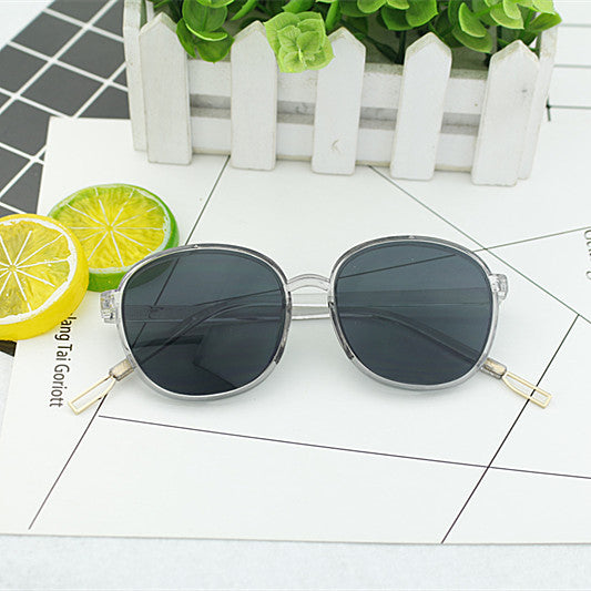 Ladies fashionable square sunglasses with transparent frame Kalsten