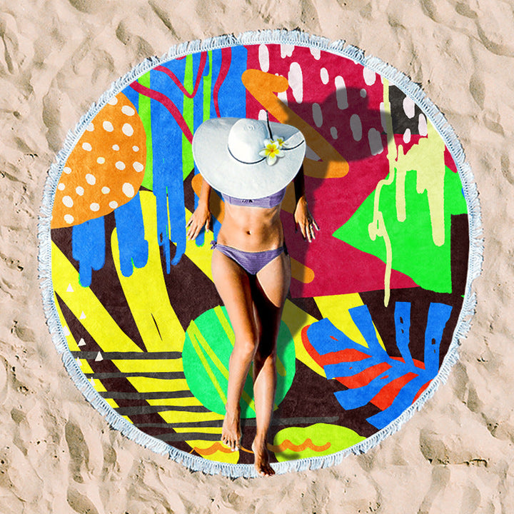 Rundstrand towel with unique sunset design Kalsten