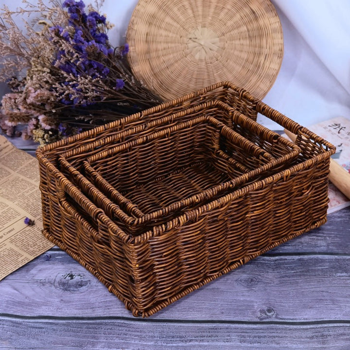 Ladies elegant woven storage basket set Kalsten