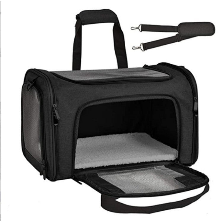 Pet Carrier with Breathable Mesh and Secure Ventilation System Kalsten