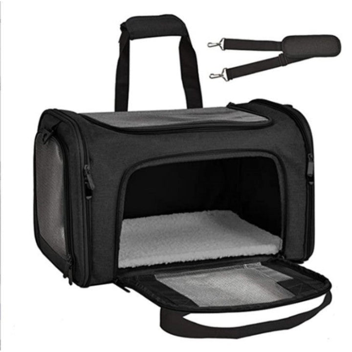 Pet Carrier with Breathable Mesh and Secure Ventilation System Kalsten