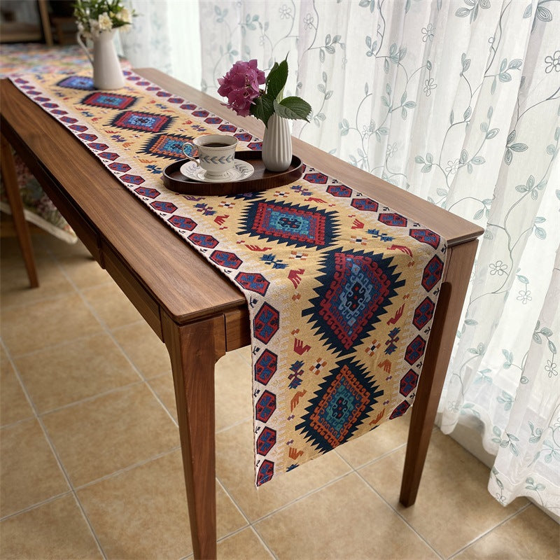 Bohemian Geometric Pattern Table Runner