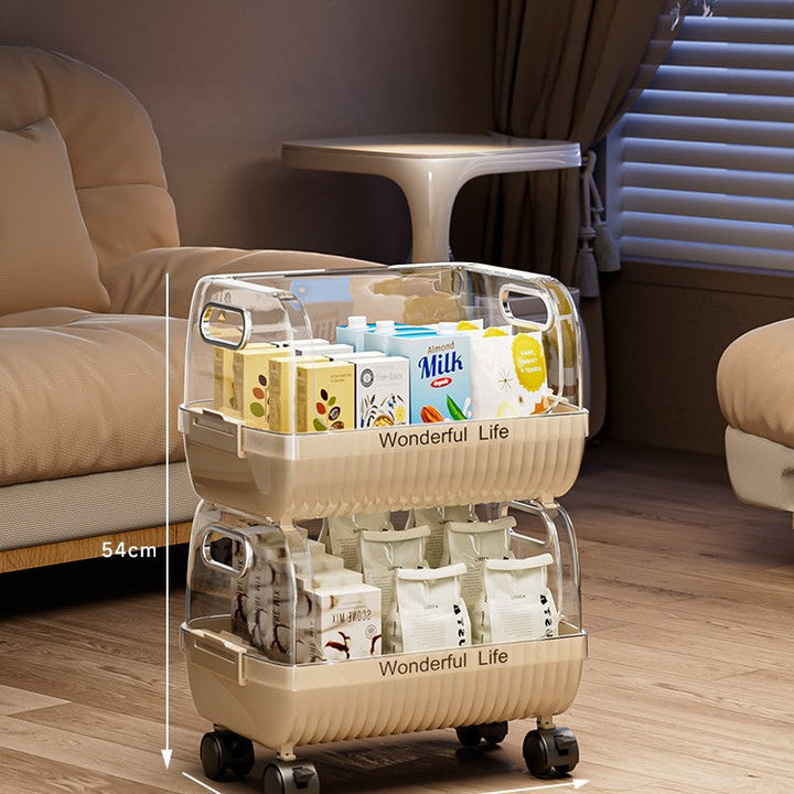 Multi-Tier Storage Organizer with Transparent Baskets Kalsten