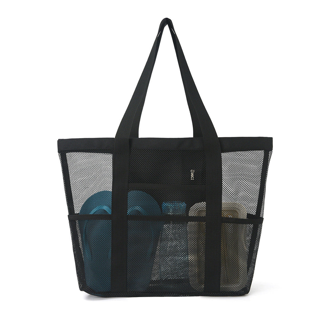 Spacious leisure beach bag made of mesh fabric Kalsten