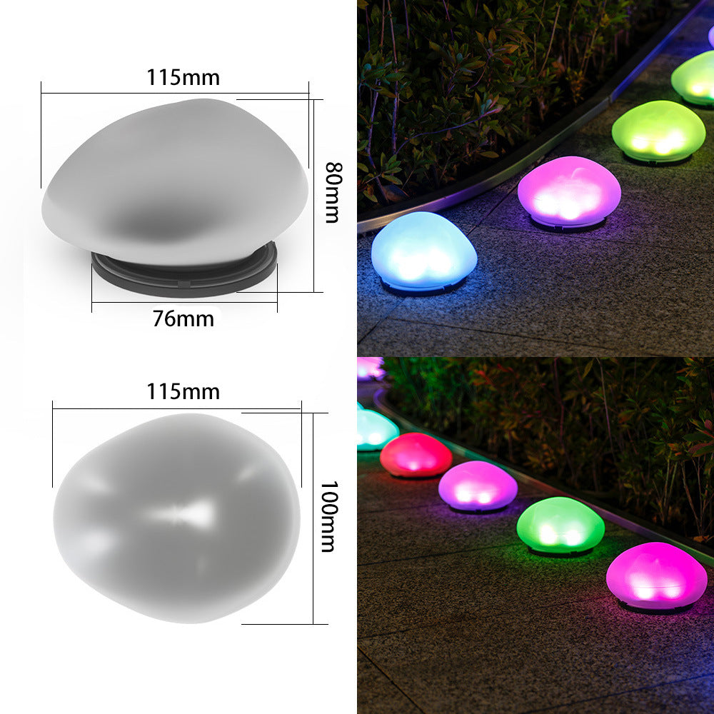 Rechargeable LED Pebble Pathway Lights Waterproof Garden Accent Kalsten