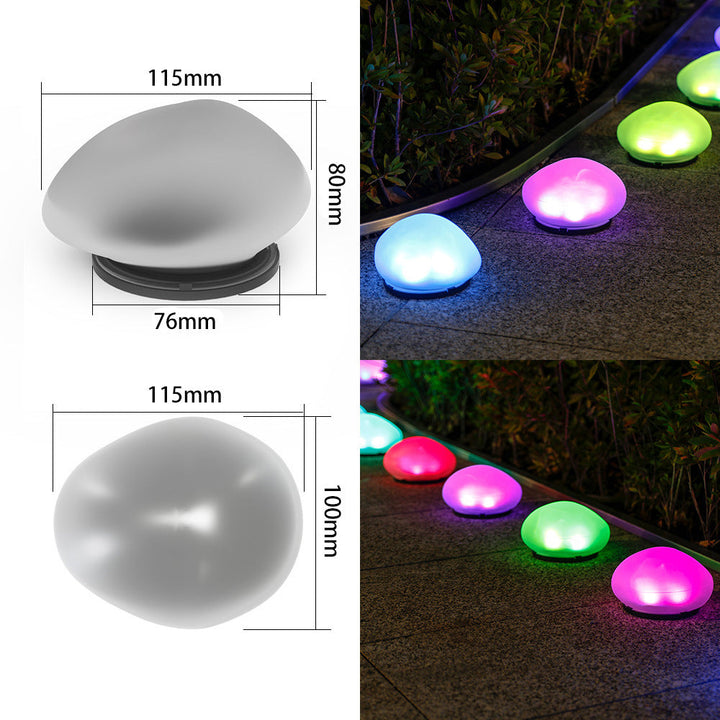 Rechargeable LED Pebble Pathway Lights Waterproof Garden Accent Kalsten